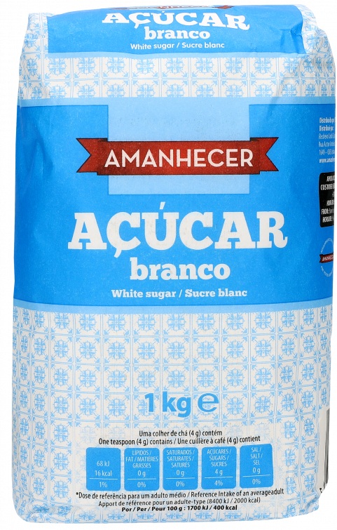 Açucar Amanhecer Branco Papel 1 Kg