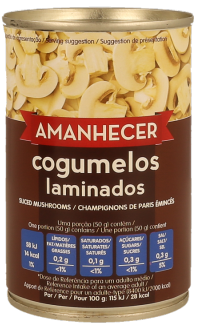 Cogumelos Laminados Amanhecer 290 gr