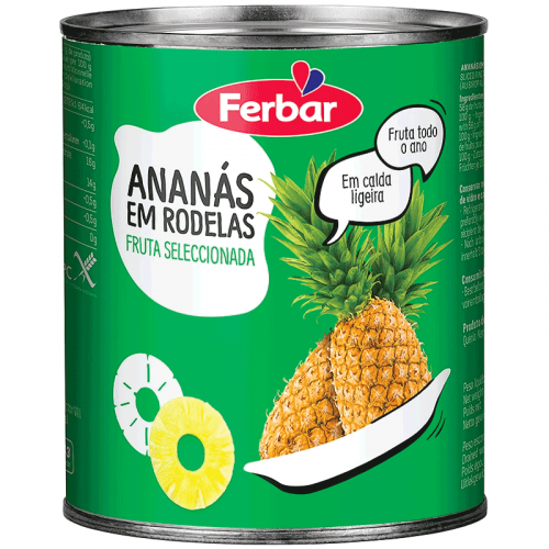 Ananás Rodelas Ferbar 822 gr