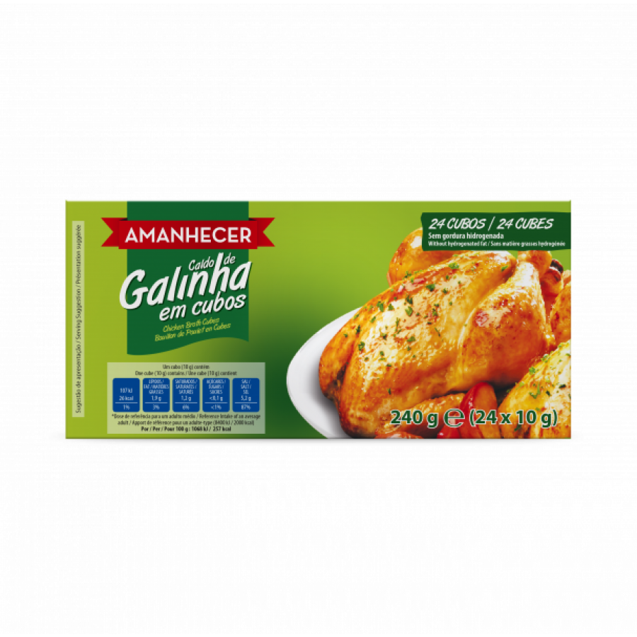 Caldo Cubos Amanhecer Galinha 24 Cubos