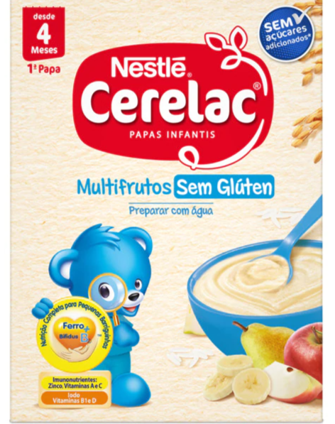 Cerelac Multifrutos Nestlé Sem Gluten 250 gr