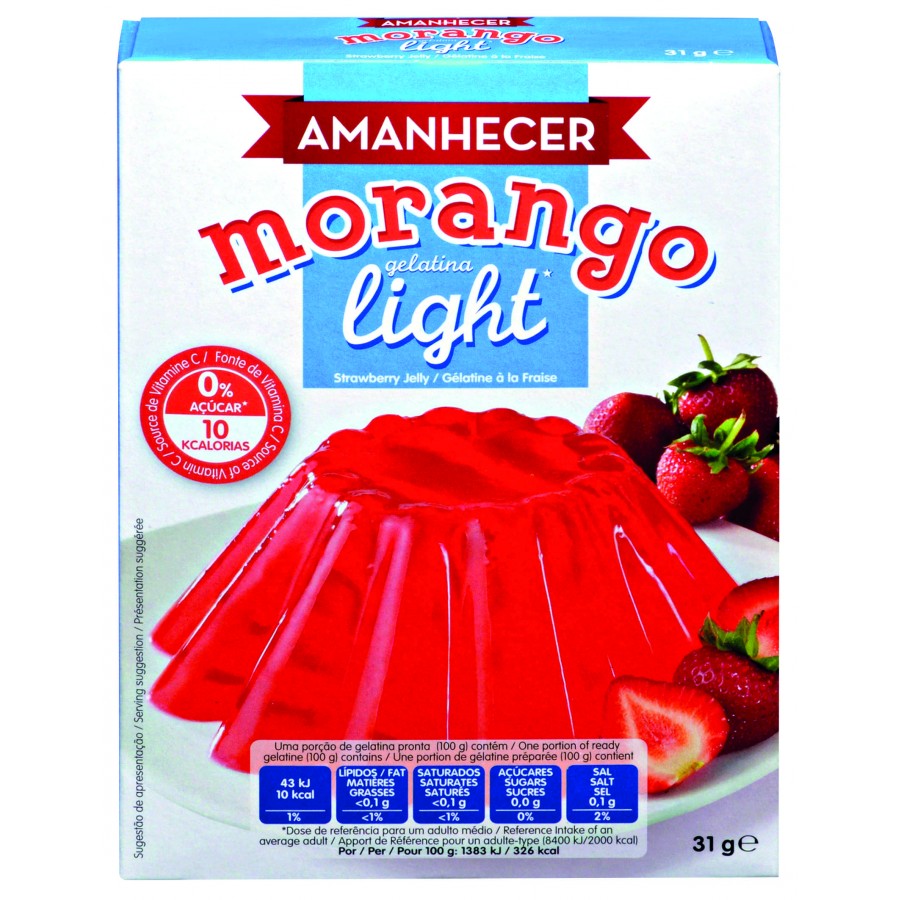 Gelatina Morango Amanhecer 170 gr