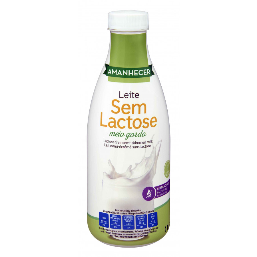 Leite Amanhecer S/Lactose Meio Gordo 1 Lt