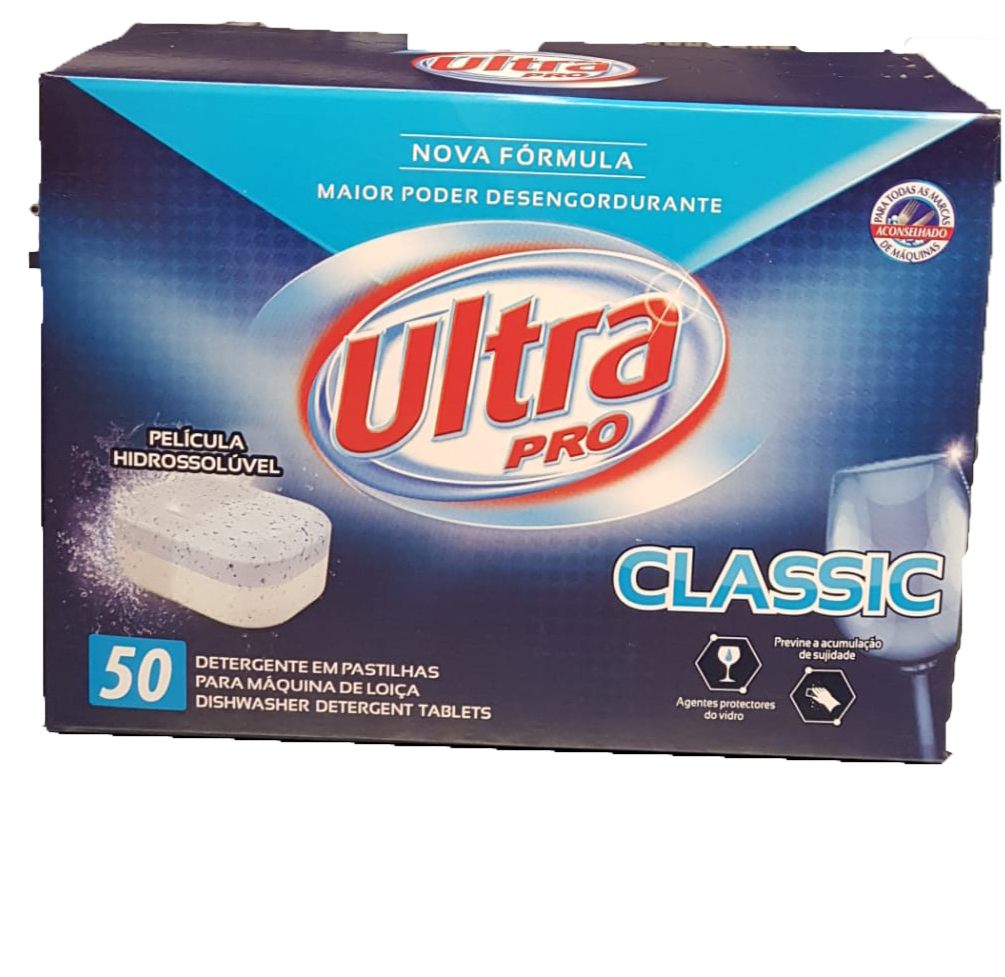 Detergente Loiça P/Máquina Ultra Pro 50 Unid