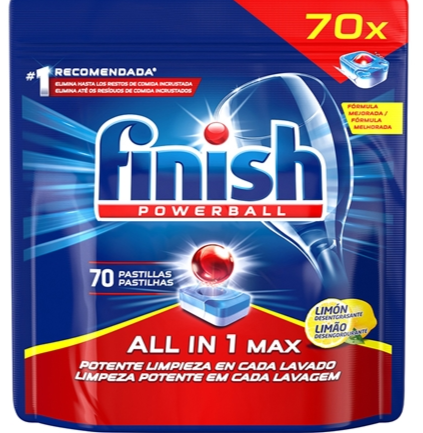 Detergente Loiça P/Maquina Finish All In One 70 und