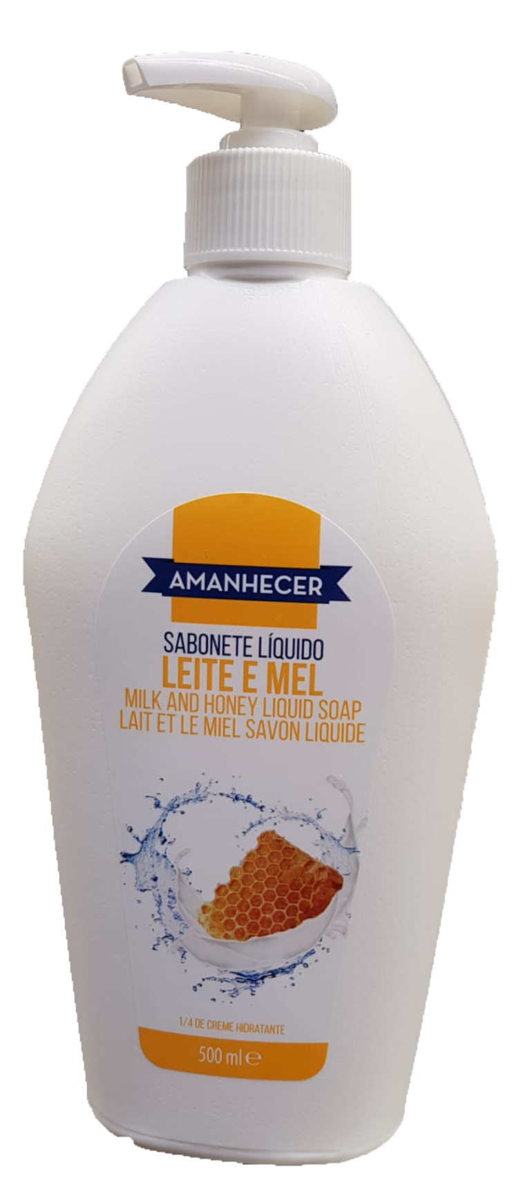 Sabonete Líquido Amanhecer Leite e Mel c/Doseador 500 ml