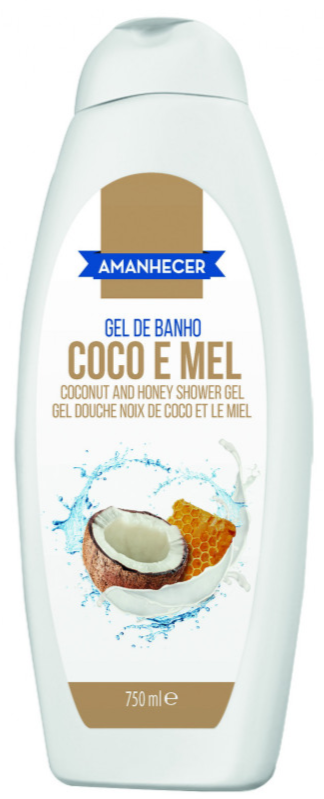 Gel Banho Amanhecer Coco e Mel 750 ml