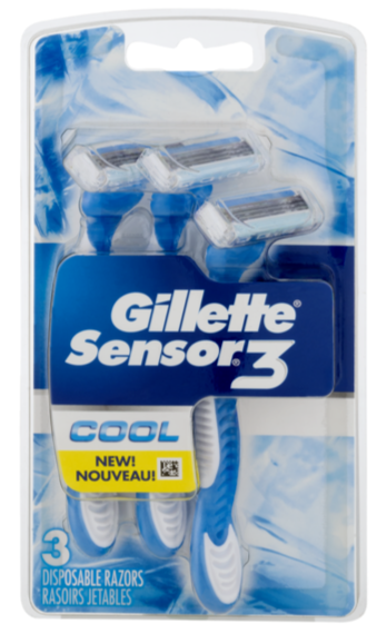 Lâminas Descartáveis Gillette Sensor 3 Cool