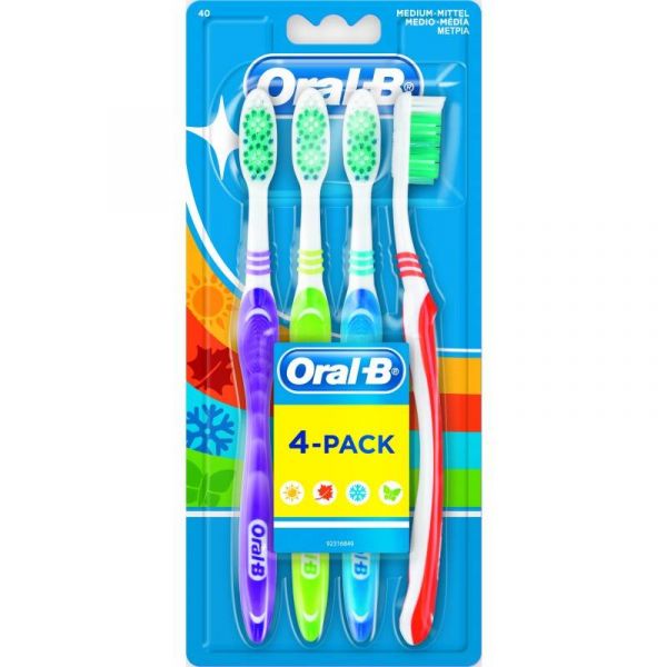 Escova Dentes Oral B 4 Pack