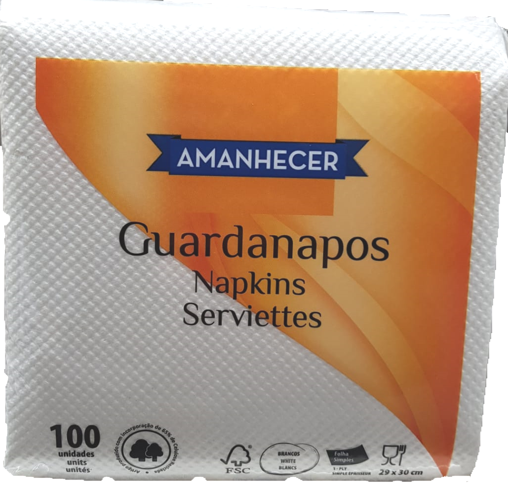 Guardanapos Amanhecer Folha Simples 100 Unid