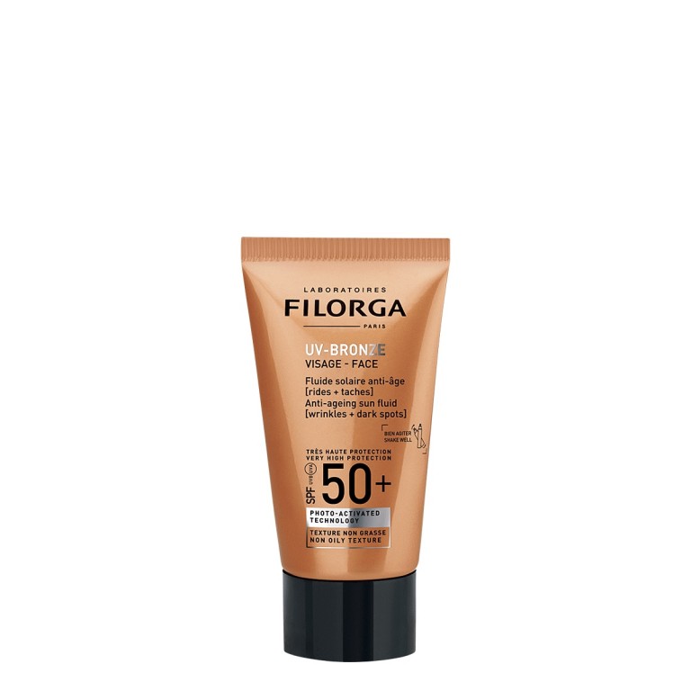 FILORGA UV BRONZE FACE SPF 50+  Fluido Solar Antienvelhecimento [Rugas + Manchas]  50 ml