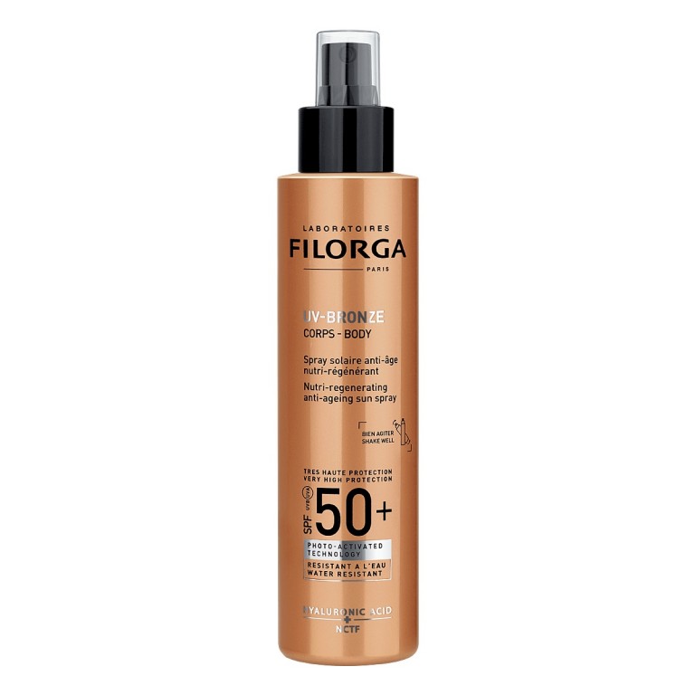 FILORGA UV BRONZE BODY SPF 50+  Spray Solar Antienvelhecimento Nutritivo e Regenerador  150 ml