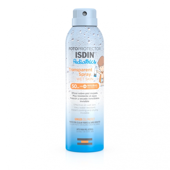 ISDIN FOTOPROTECTOR Transparent Spray Wet Skin Pediatrics SPF 50  250 ml